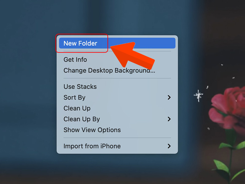 Tạo thư mục mới bằng chuột phải